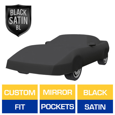 Black Satin BL - Black Car Cover for Chevrolet Corvette ZR1 1991 Convertible 2-Door