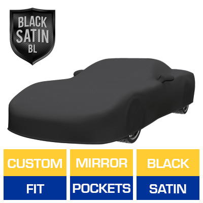 Black Satin BL - Black Car Cover for Chevrolet Corvette ZR1 2000 Coupe 2-Door