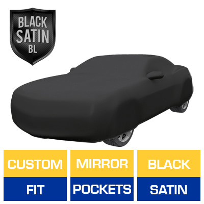 Black Satin BL - Black Car Cover for Chevrolet Camaro 2020 Convertible 2-Door
