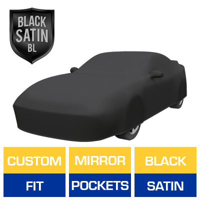 Black Satin BL - Black Car Cover for Ford Mustang Shelby GT500 1998 Convertible 2-Door