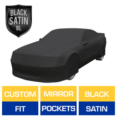 Black Satin BL - Black Car Cover for Ford Mustang GT 2005 Convertible 2-Door